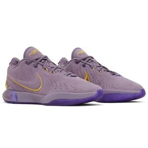 Nike LeBron James XXI 21 Purple Rain Violet Dust Gold Sz 11.5 [FV2345-500] New